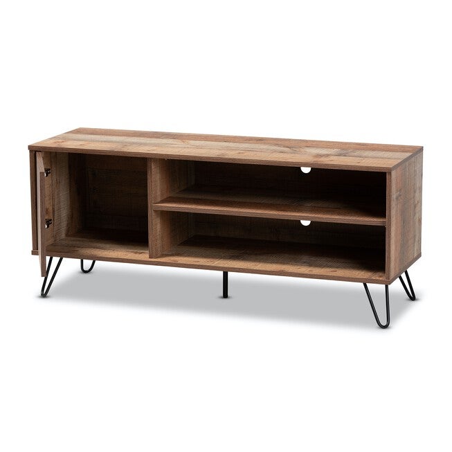 Iver Rustic 1-Door Wood Tv Stand Furniture, , on-hover image number 1