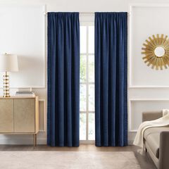 Bordeaux Rod Pocket Window Curtain Panel