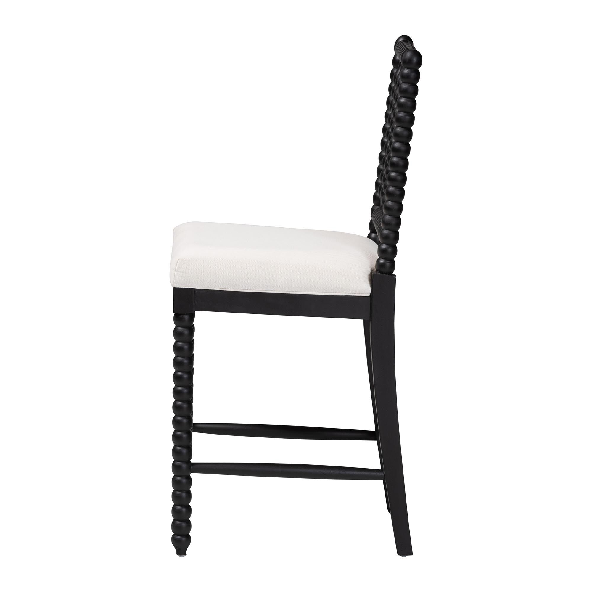 Deya Bobbin Counter Stool, BLACK, alternate image number 3