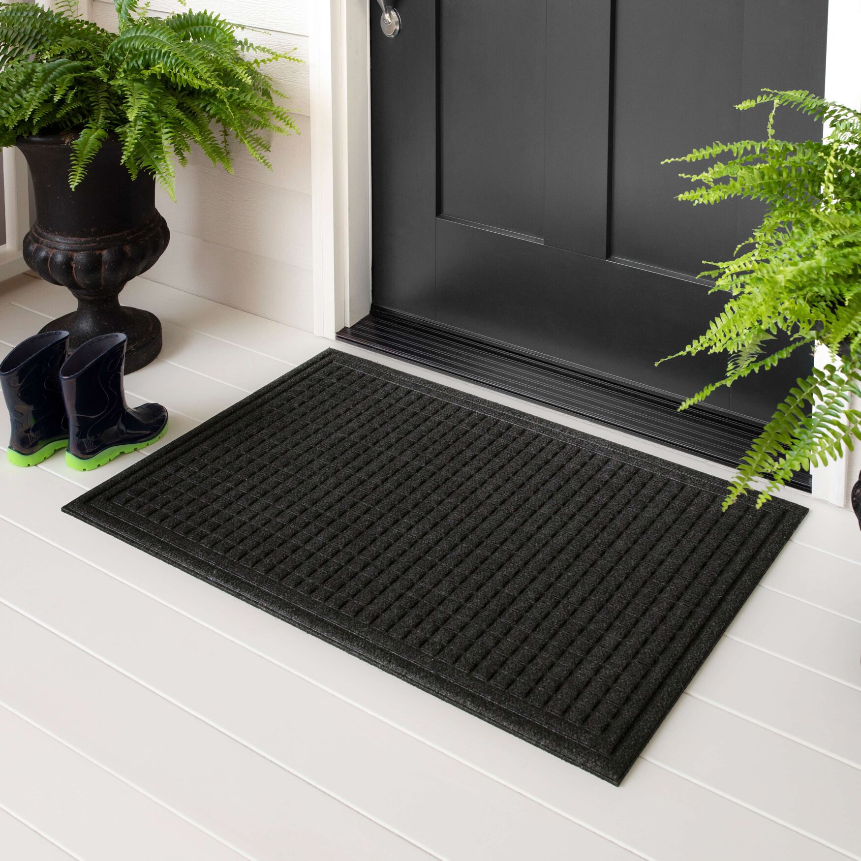 Waffle Grid Impression Door Mat, , alternate image number 5