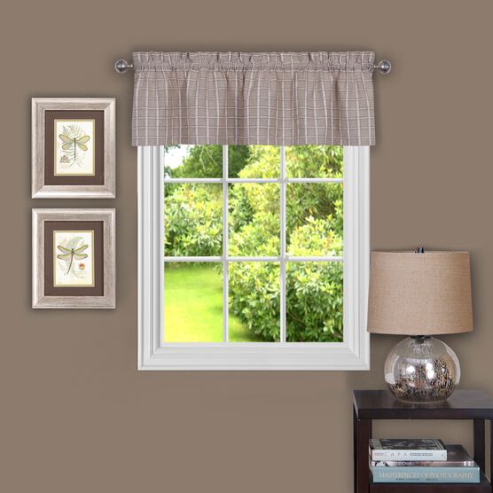 Sydney 58" x 14" Window Curtain Valance, LINEN, hi-res image number null