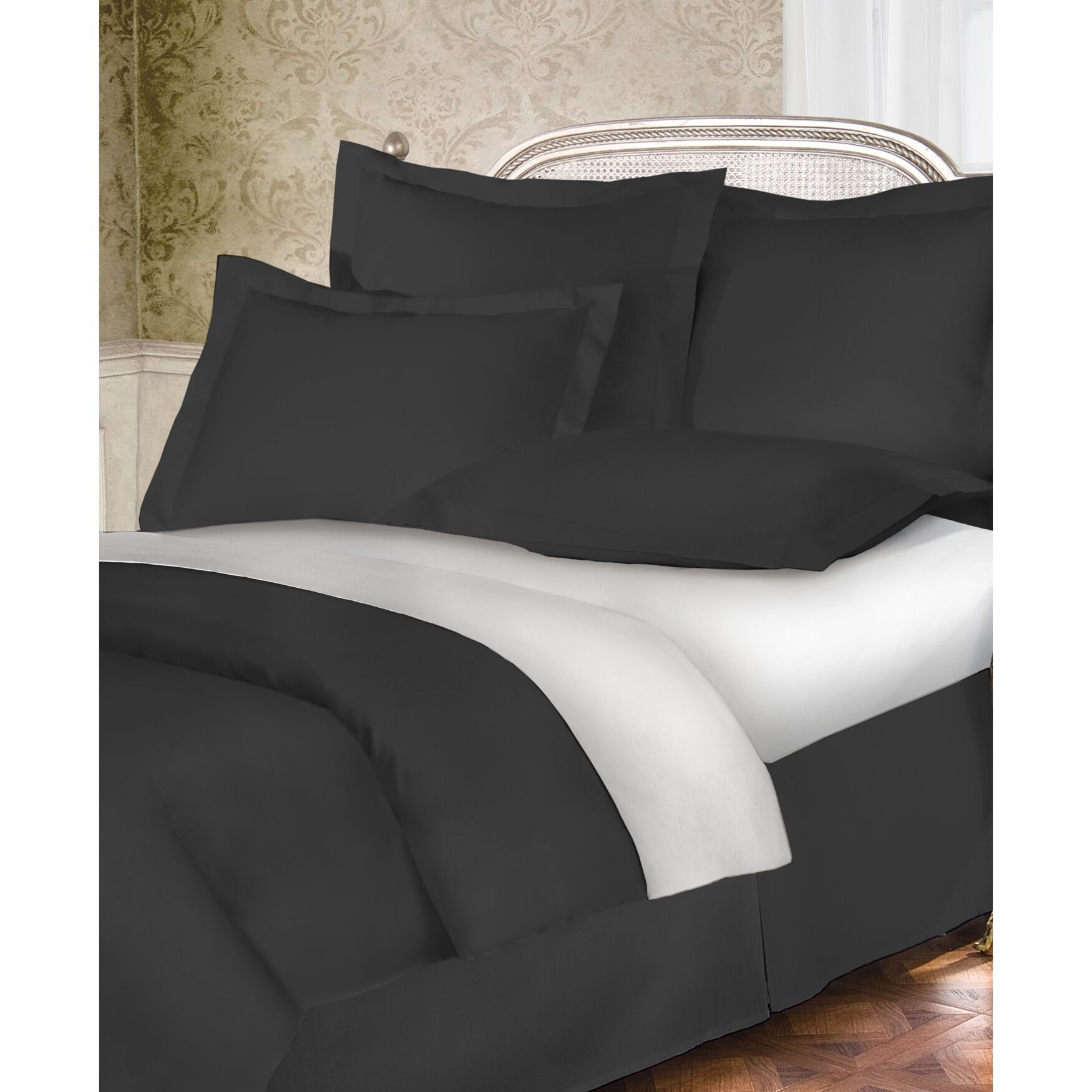 Bed Maker's Tailored Euro Pillow Sham, GREY, hi-res image number 0