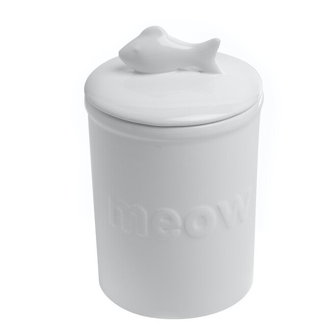 Felix White Pet Cat Treat Jar 46 Oz, WHITE, hi-res image number null