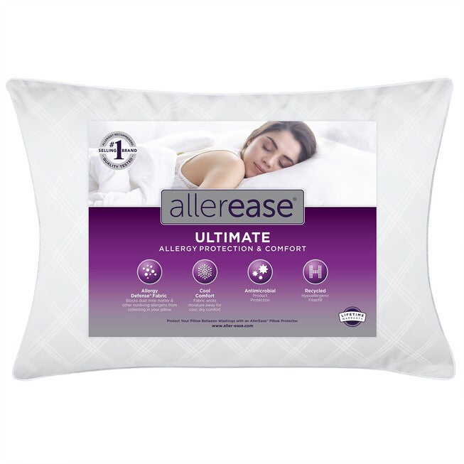 AllerEase Ultimate Pillow, WHITE, hi-res image number 0