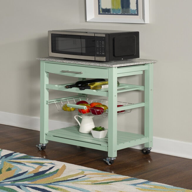 Kitchen Island Granite Top Green, , alternate image number null