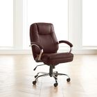 Oversized Women's Office Chair, BROWN, hi-res image number 0