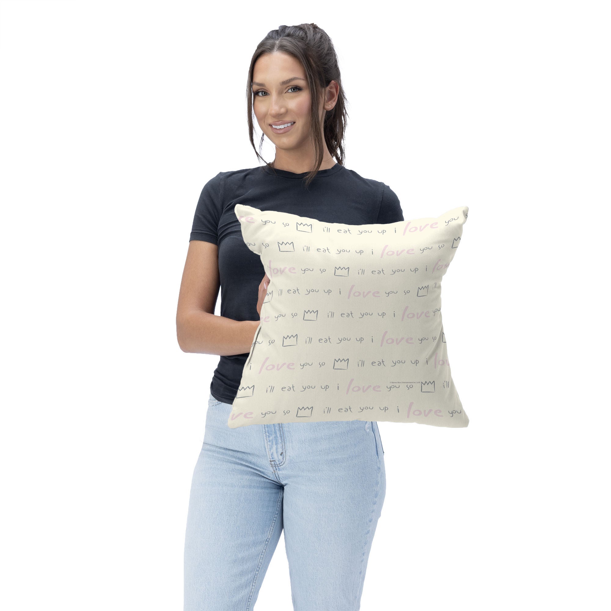 Warner Bros. Where the Wild Things Are We'll Eat You Up Throw Pillow 18X18 Inches, TAN, on-hover image number 1