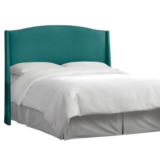 Nail Button Wingback Headboard, , alternate image number null