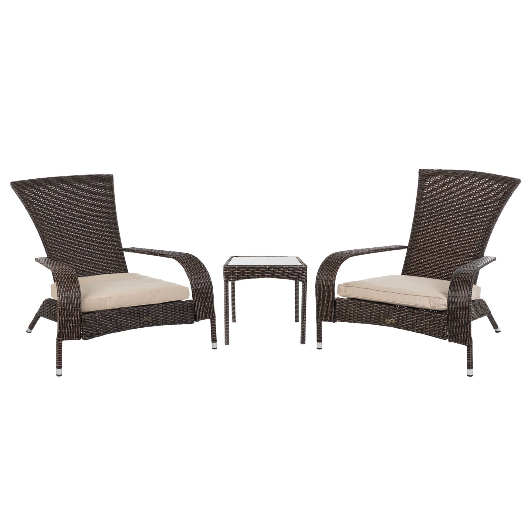 Coconino Wicker Conversation Set, MOCHA, hi-res image number 0