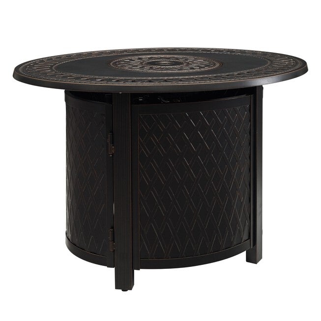 James Aluminum Oval LPG/NG Fire Pit, BRONZE, hi-res image number null