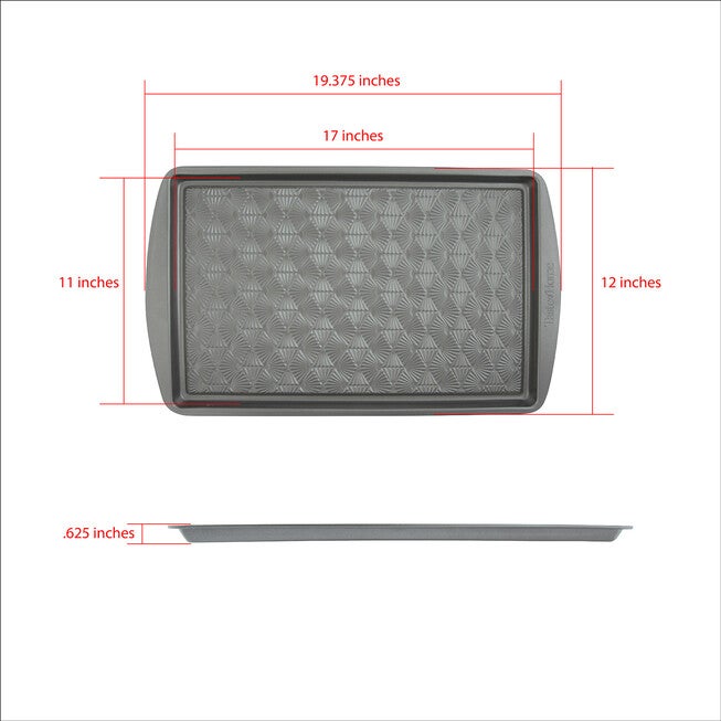 2 Piece Non Stick Metal Baking Sheet Set, , alternate image number null