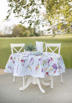 70" Round Floral Cascade Table Linen