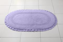 Oval Ruffle Bath Rug