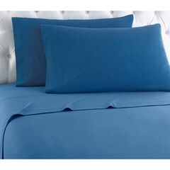 Micro Flannel® Solid Smoky Blue Flannel Sheet Set