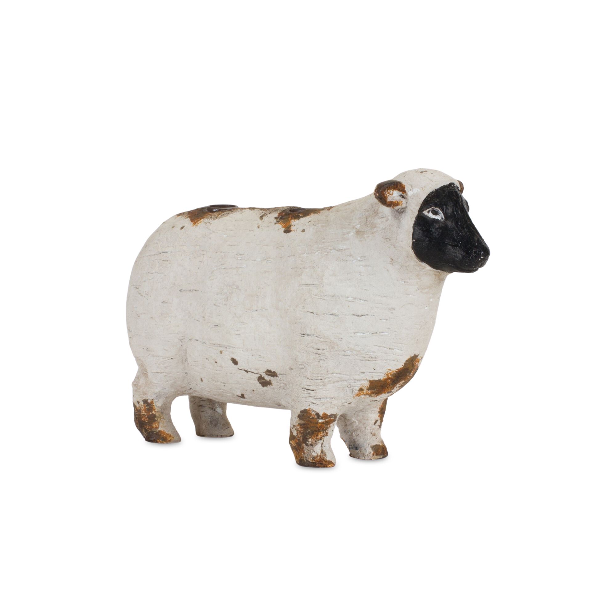 Farm Animal Candle Holder (Set of 4) 4.5 inchesH, 4.75 inchesH, 4.75 inchesH, 5.25 inchesH Resin, WHITE/BROWN/BLACK, alternate image number 2