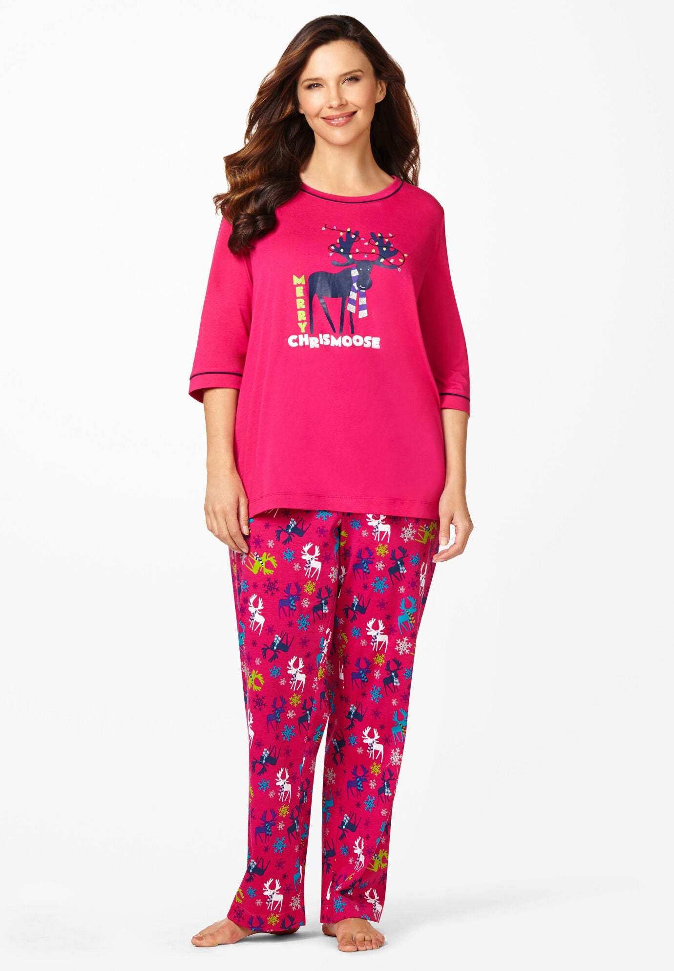 No Peeking Pajamas, DARK PINK, hi-res image number 0