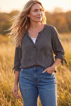 Plus Size Button Front Blouses