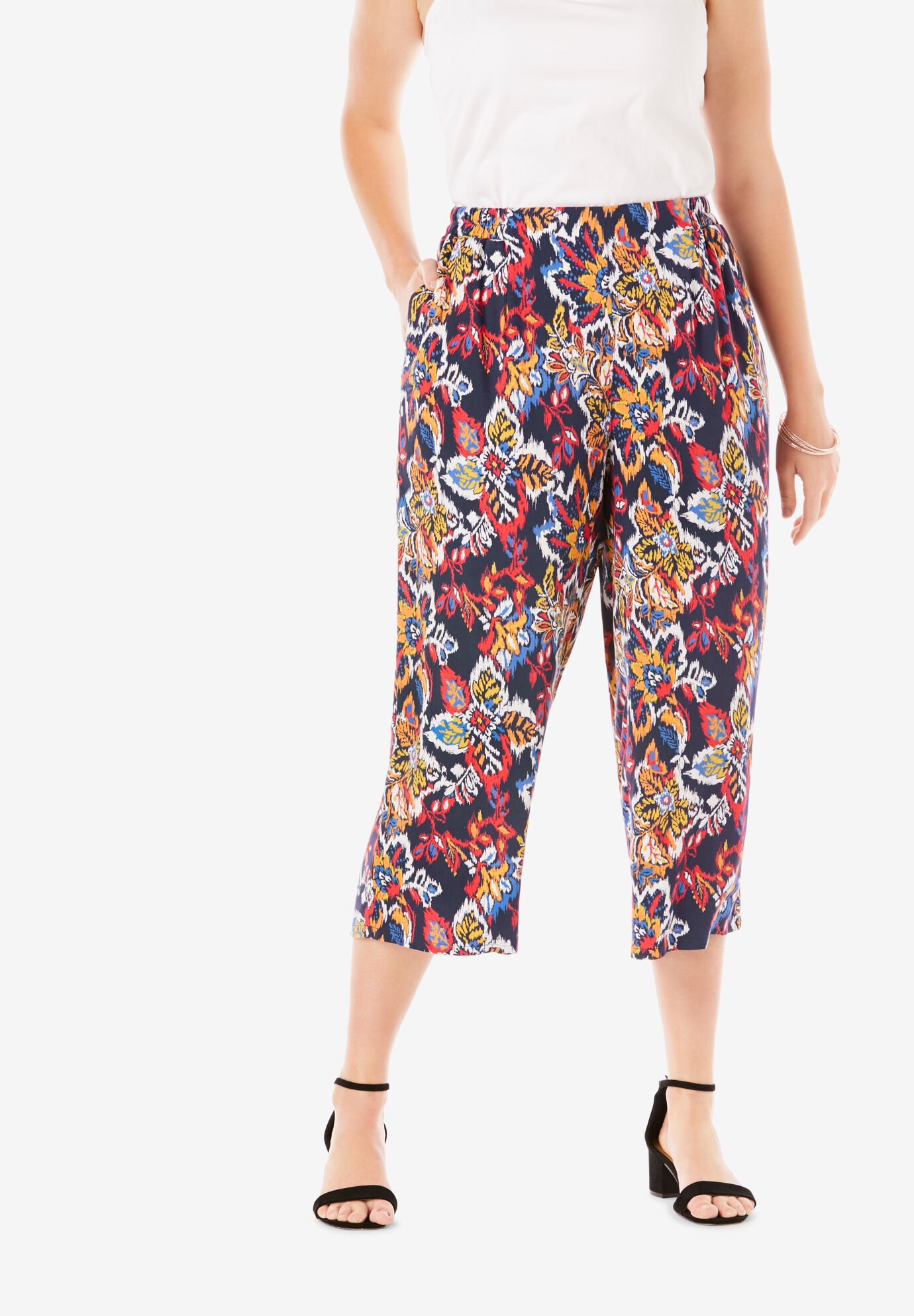 capris plus size clearance