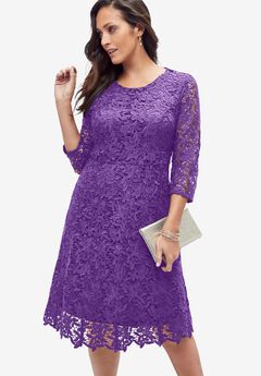 Plus Size Lace Cocktail Dresses
