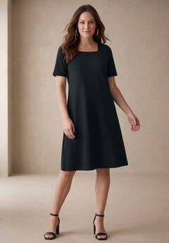 Plus Size Black Dresses With Sleeves
