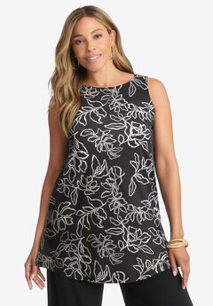 Stretch Knit Tunic Tank