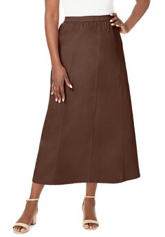 Plus Size Denim Skirt