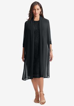 2-Piece Lace Jacket Dress