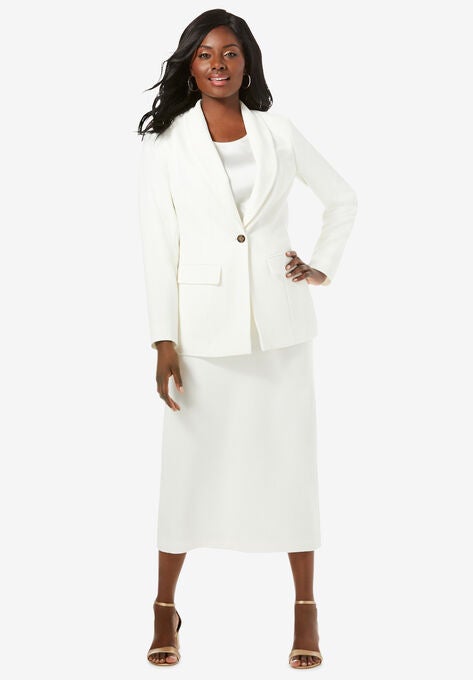 Single Breasted Skirt Suit Plus Sizeskirt Suits Roaman S