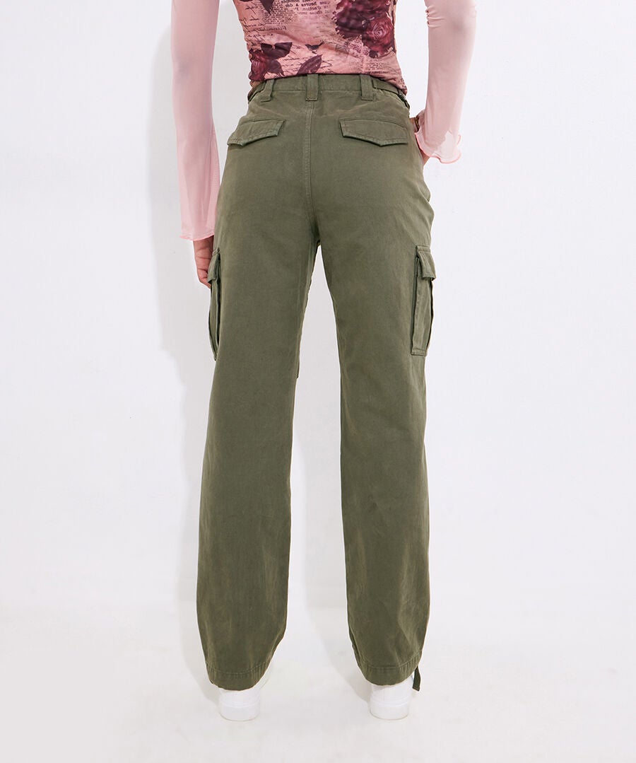 Classic Cargo Pants, DARK OLIVE GREEN, alternate image number 3