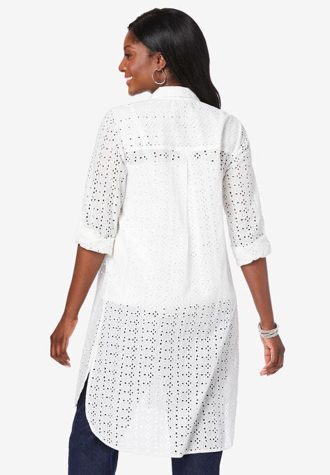 Eyelet Mega Tunic, , on-hover image number null