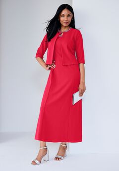 2-Piece Beaded Jacket Dress