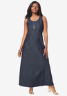 Denim Maxi Dress, INDIGO, hi-res image number null