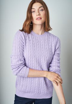 Cable Crewneck Sweater