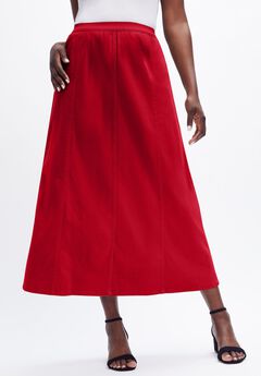 Stretch Denim Jegging Skirt