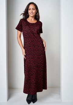 Stretch Cotton T-Shirt Maxi Dress