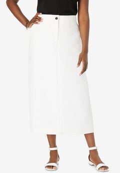 Tummy Control Bi-Stretch Midi Skirt