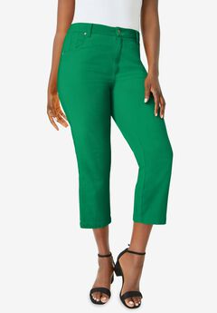 Classic Cotton Denim Capri