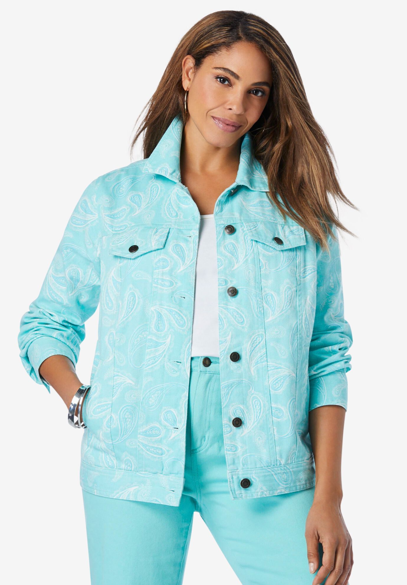 plus size jean jacket