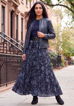 Flowing Crinkled Maxi Skirt