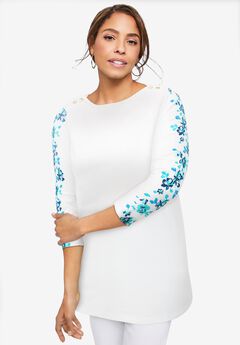 Blue Plus Size Tops