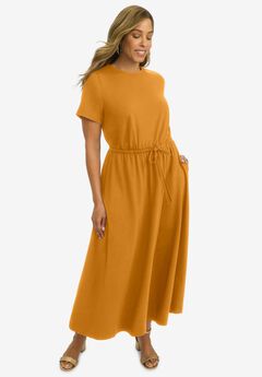 Drawstring Maxi Dress