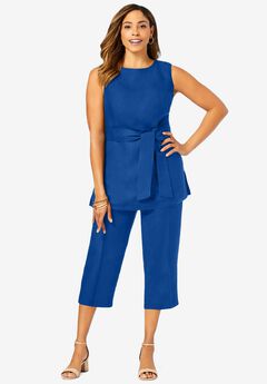 2-Piece Linen Capri Set