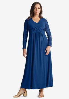 Plus Size Long Sleeve Evening Dresses