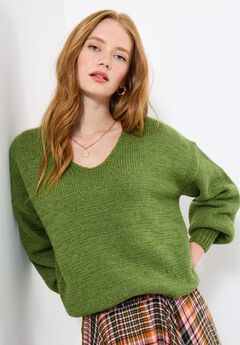 Cozy V-Neck Pullover Sweater