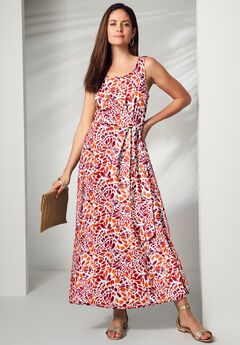 Side Tie Maxi Dress