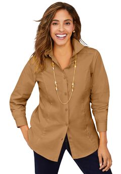 Wrinkle-Free Stretch Poplin Shirt