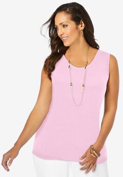 Scoop-Neck Sweater Tank