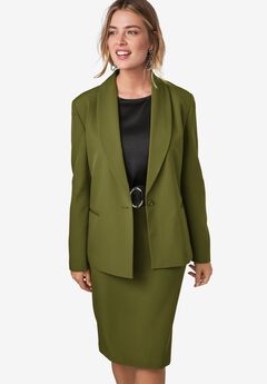 Cinch Back Bi-stretch Blazer