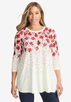 Stretch Knit Swing Tunic