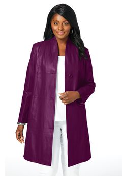 Leather Swing Coat